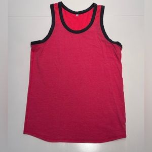 Lululemon Men’s Two-Tone Red Tank Top, Medium